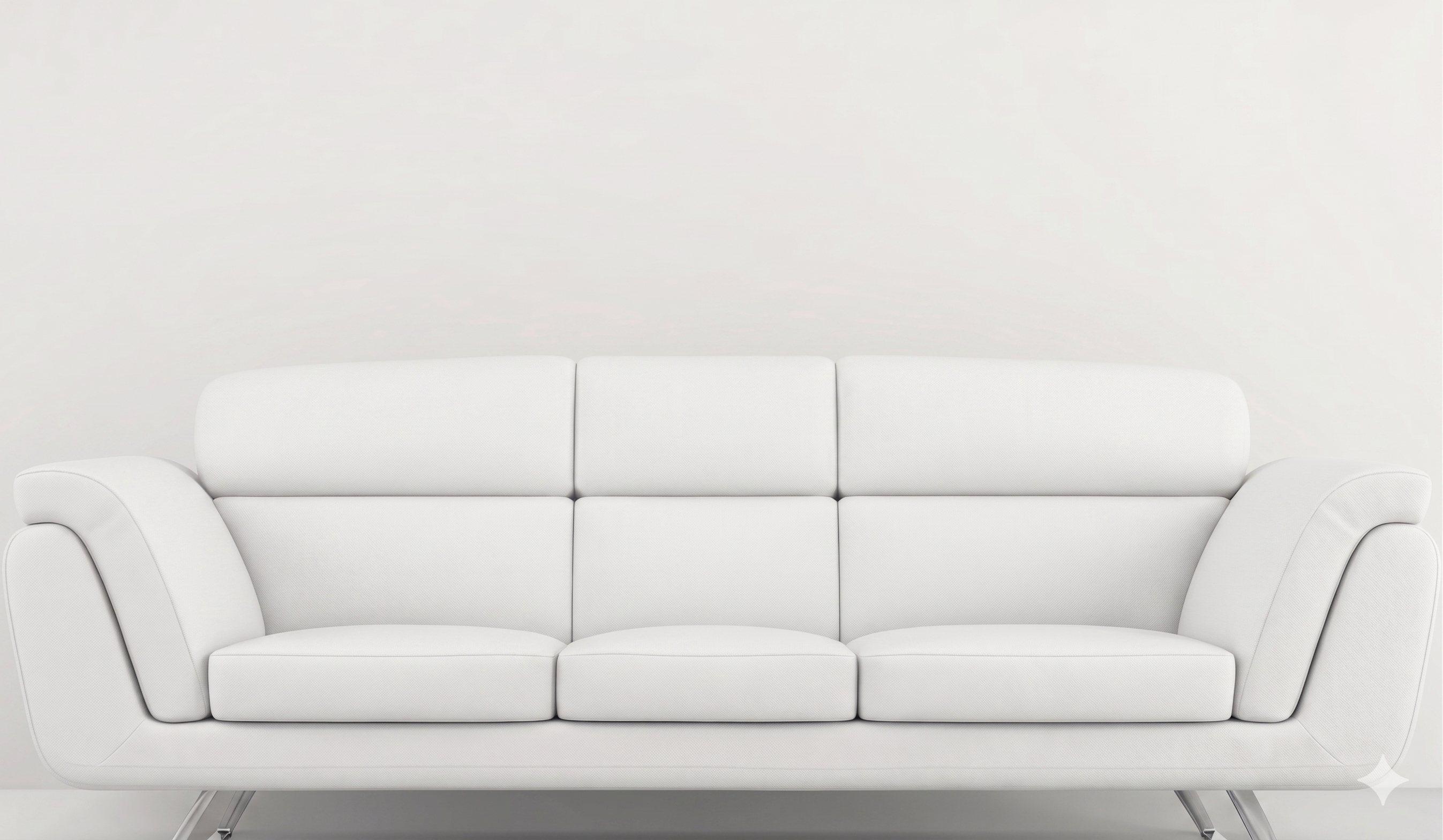 Sofá branco muito sujo antes da higienização